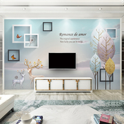 电视背景墙壁纸20233d立体定制壁画壁布墙布墙纸，客厅8d装饰5d