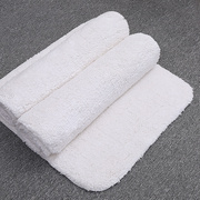 酒店浴室地巾纯棉家用加厚吸水白色卫生间厕所，门口进门防滑地垫