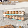 滚动鸡蛋收纳盒冰箱用侧门放自动补位鸡蛋托专用储物保鲜盒