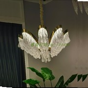 轻奢玻璃别墅吊灯设计师样板间美式客厅餐厅卧室港式吊灯2022