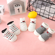初生婴儿袜子新生儿袜子纯棉0-3个月宝宝袜子可爱夏春秋薄款可爱