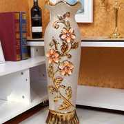 欧式花瓶摆件大号客厅电视柜玄关落地插花创意个性高奢华(高奢华)陶瓷瓷器