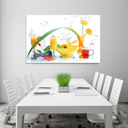 现代简约餐厅水果装饰画单幅无框画厨房壁画饭厅餐桌挂画墙画创意