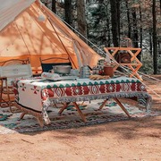 户外毛毯野餐毯桌布露营毯子地毯波西米亚帐篷野营垫沙发毯蛋卷桌