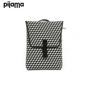 Pijama简约大容量双肩包15/16英寸日常手提电脑包 视觉黑白格 BACKPACK