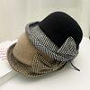 秋冬季羊毛呢渔夫帽，子女英伦韩版气质，蝴蝶结百搭盆帽赫本风小礼帽