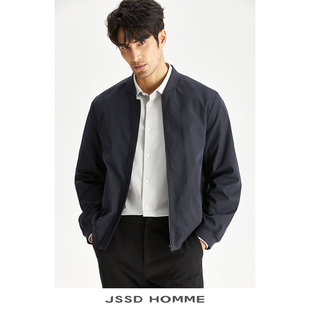 JSSD HOMME 日企面料春秋季男款夹克纯色立领飞行员夹克男士外套