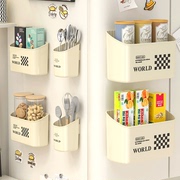 磁吸冰箱置物架壁挂免打孔两用侧面挂架，保鲜膜储物厨房用品收纳盒