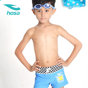 hosa浩沙儿童游泳衣，男童夏季平角泳裤，小童中童小孩短裤217151601