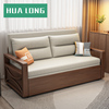单人沙发床折叠两用2024 小户型网红款客厅实木沙发床多功能