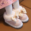 冬季儿童棉鞋女童保暖防水防滑加绒加厚雪地靴男童棉拖鞋宝宝