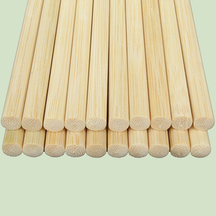 竹筷子天然无漆无蜡家用儿童，学生家庭装中式原竹本色，环保白筷子(白筷子)