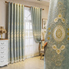 客厅窗帘窗纱高档大气，欧式雪尼尔窗帘加厚遮光卧室落地窗成品定制