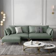 北欧真皮沙发客厅现代简约小户型意式轻奢极简皮沙发组合