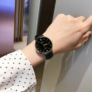 卡西欧手表女香港女士手表皮带防水日韩腕表简约气质时尚女表