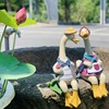 美式乡村风卡通鸭子摆件，户外庭院花园仿真动物园艺装饰品造景摆设