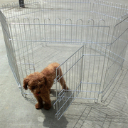 乐佳电镀宠物围栏中小型犬，折叠不锈钢狗狗，围栏加粗猫笼狗笼栅栏