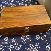 翻盖木盒长方形子松木盒，子木盒包装盒，复古实木礼盒定制收纳盒