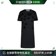香港直邮McQ女士黑色时尚燕子短袖连衣裙395772RLT731000