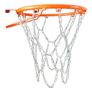 304不锈钢室外篮球网，加粗加长防锈篮网铁链篮球框网耐用金属网兜