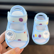 夏季新生儿鞋子0-1岁婴儿，鞋8月软底女宝宝，凉鞋婴幼儿不掉学步布鞋