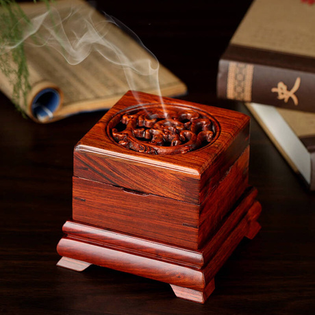 红酸枝香盒