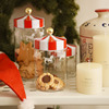 北欧圣诞风马戏团，旋转木马创意饰品玻璃收纳罐，零食杂粮储物密封罐