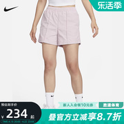 nike耐克女子，中腰短裤夏季运动裤梭织，轻盈透气热裤fv6623-019