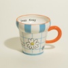 Smell Grey原创手绘陶瓷甜筒马克杯200ml咖啡杯喝水杯可爱小雏菊