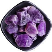 天然乌拉圭紫水晶原石摆件散石消磁石碎石头扩香石紫色裸石造景石