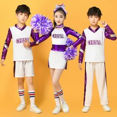 儿童啦啦操演出服运动会拉拉队服装健美操竞技比赛篮球啦啦队服