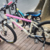 成人学生自行车改色膜山地车，公路车车架贴膜粉色，贴纸防水碳纤纹