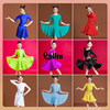 洛利塔春夏女童拉丁舞蹈服长袖，儿童专业比赛服，规定服少儿拉丁舞裙