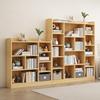 实木儿童书架环保松木，置物架简约组合书柜学生落地书柜原木储物柜
