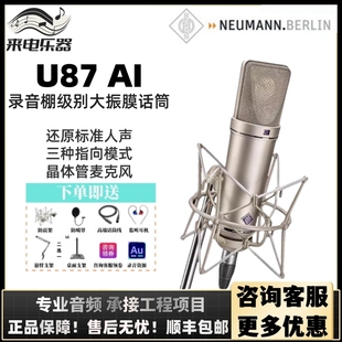 Neumann/诺音曼 U87AI纽曼专业录音棚电容话筒K歌直播录音麦克风