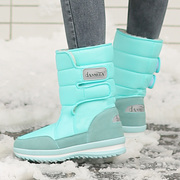 2023冬季女鞋防水防滑雪地，靴女靴中筒短靴厚底，加绒雪地鞋棉鞋