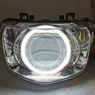 雅马哈巧格i125摩托车透镜，大灯改装q5透镜海五氙气灯led透镜改装