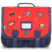 Tann's男童包大容量双肩背包环保材质学生书包红蓝色2024款手提包