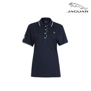 Jaguar/捷豹 女士豹头图案LOGO POLO短袖T恤马球衫