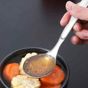 316不锈钢吃饭勺子儿童勺圆头汤勺家用加厚盛汤汤匙长柄勺平底勺