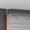 铝合金碳晶板金属木饰面收边条集成护墙板收口线条C型瓷砖线条