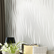 工装墙纸酒店专用工程，处理便宜客厅卧室，曲线竖条纹墙壁纸