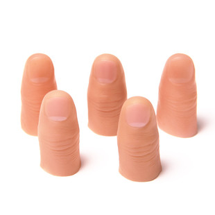 假手指套残疾人仿真指套大小拇指中指食指硅胶假指头手指头套魔术