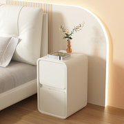 奶油风白色极窄2030公分床边超窄款夹缝柜子可爱迷你小巧型床头柜
