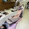 韩国春季气质女鞋首尔留学生，时尚方头粗跟ol通勤时尚露趾包跟凉鞋