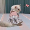 猫咪衣服秋冬装可爱jk裙子布偶，橘猫银渐层英短美短小猫宠物防掉毛
