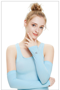 韩国VVC夏季冰爽袖套防晒袖套防紫外线男女薄长款开车袖子手臂套