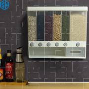 米桶防虫防潮密封家用厨房，分隔分类多功能，计量五谷杂粮罐储米分格