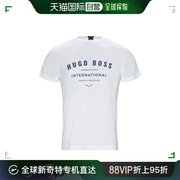 香港直邮Hugo Boss雨果博斯男士上装T恤白色棉TEE1-50393091-100