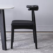 北欧实木餐椅现代简约时尚，咖啡酒店会议洽谈家用饭桌椅白蜡木